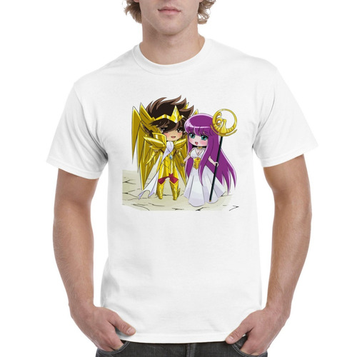 Camisas De Anime Caballeros Del Zodiaco Sagitario Y Atena