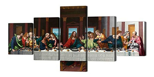 Ltima Cena Pintura En Lienzo 5 Paneles