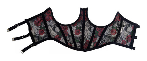 Corset Estampado Bajo Busto Elástizado - Espalda Regulable