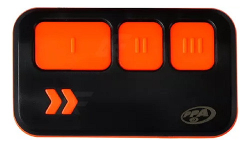 Kit 2 Controles Remotos Ppa Stone 3b 433.92mhz 3 Canales Color Negro/naranja