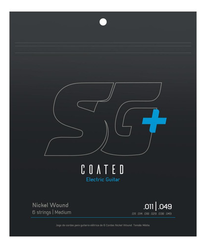 Encordoamento Para Guitarra Sg + Strings Coated .011 Nickel