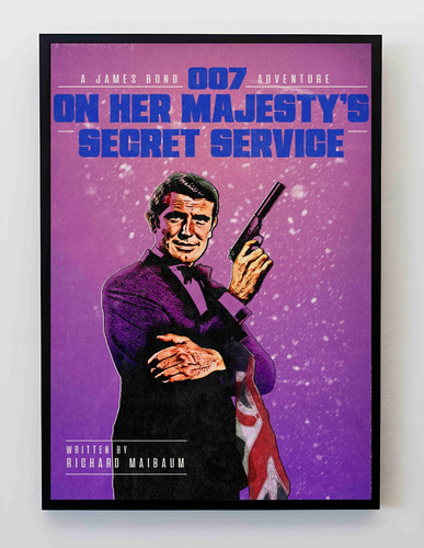 Cuadro 33x48cm Poster 007 On Her Mayestis Secret Service