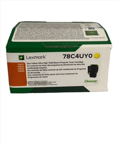 Toner Lexmark 78c4uy0 Amarillo Alto Rendimiento