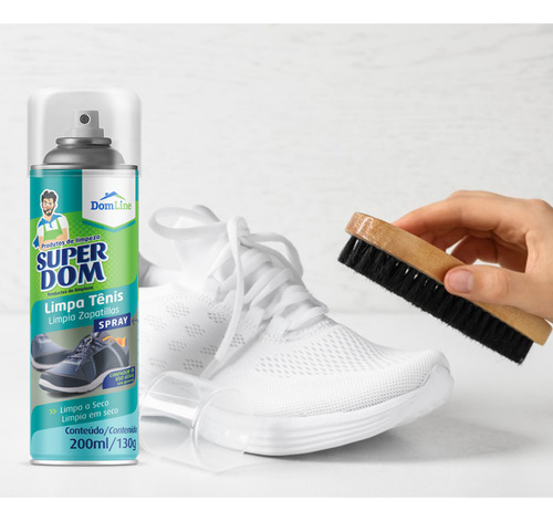 Limpa Tenis A Seco Desengraxante Sapato Couro 200ml - 3 Un