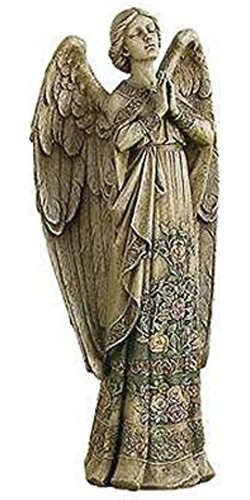 Ángel Rezando Estatua De Jardín Oración Yarda Arte Religioso
