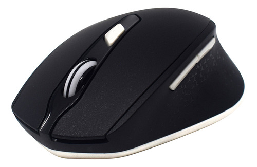 Naceb Tecnología Mouse Inalámbrico NA-0119 Cuenta 6 Botones Diseño Ergonómico Cómodo Alcance de Hasta 10 M. 2.4 GHZ Incluye Pilas AA Color Negro