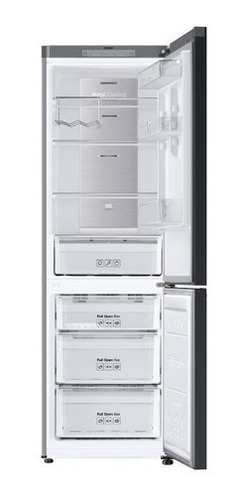 Imagen 4 de 9 de Heladera inverter no frost Samsung Bespoke RB33A3070 white glam-navy con freezer 328L