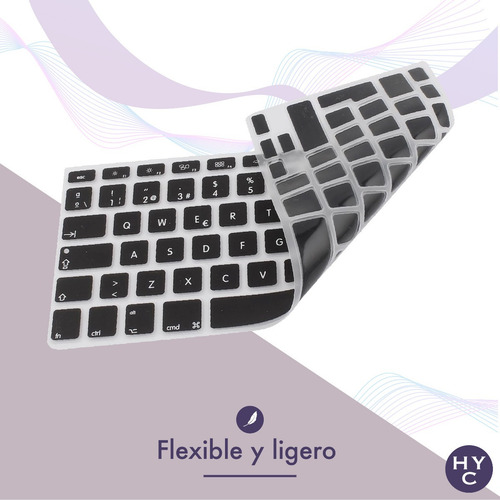 Imagen 5 de 10 de Protector Teclado Silicona - Compatible Macbook Air 13 A2681