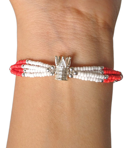 Pulsera Orisha Siete Potencias Shangó Plata .925 Taxco