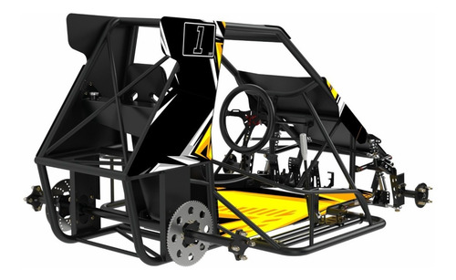 Imagen 2 de 9 de Toy 01 Collino Chasis Tubular Sin Motor Y Sin Ruedas