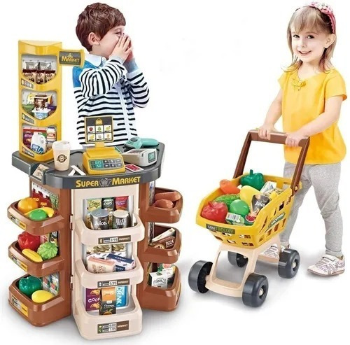 Supermercado Niños 47 Accesorios Juego Recreativo Infantil