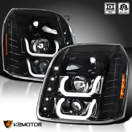 Par Faro Negro Led Gmc Yukon Xl 1500 Denali 2013 6.2l