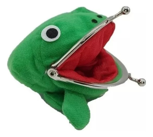 Monedero Naruto Sapo Rana Gamachan Peluche + Gashapon Figura Verde