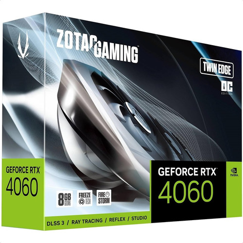 Tarjeta Video Zotac Rtx 4060 Twin Edga Geforce Oc 8gb Gddr6