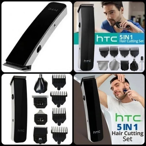 Imagen 2 de 5 de Afeitador Corta Pelo Barba Nariz 5 En 1 Recargable Marca Htc