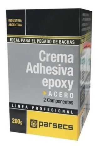 Cremas Adhesivas Para Bachas Parsecs Epoxy Acero 200 Gr