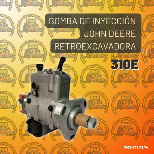 Bomba De Inyección John Deere Retroexcavadora 310e