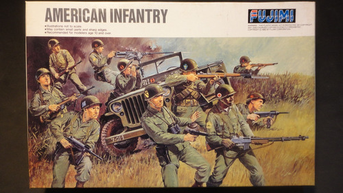 Llm - Soldados - U S A  Infanteria   - Fujimi 76027 - 1/76