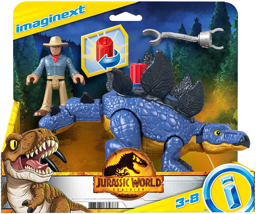 Imaginext Jurassic World Stegosaurus & Dr Grant
