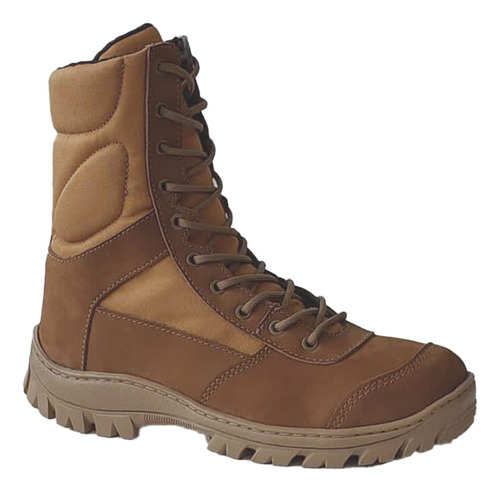 Coturno Bota Militar Modelo Exército Eb Confort Couro Nobuck