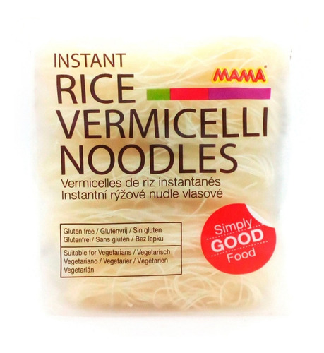 Pack 12u Fideos Arroz Sin Gluten Noodles / Vermicelli 225 Gr