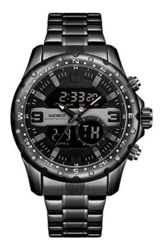 Reloj analógico Weide Wh8502 Black Gold para hombre