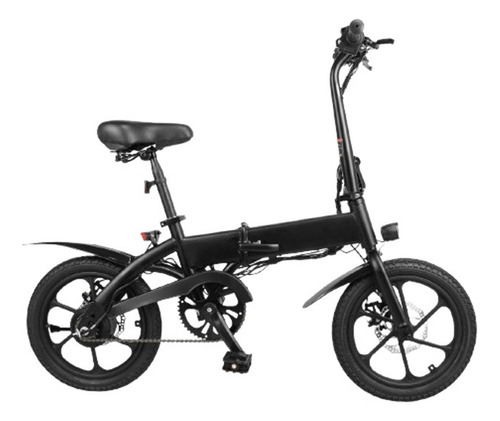 Bicicleta Eletrica Bike Dobravel Bateria Litio 36v 350watts Cor Preto