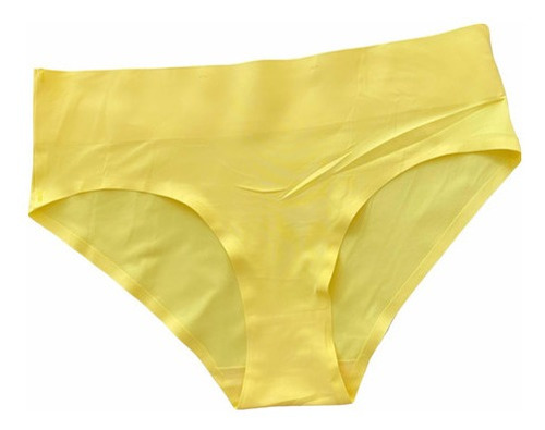 Calzon Amarillo Tiro Alto Tanga Sin Costura  Sexi Invisible