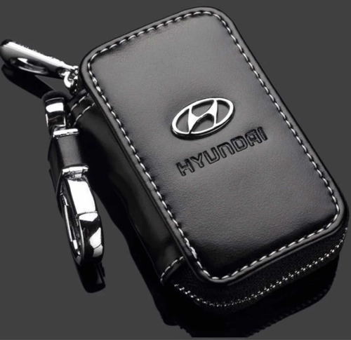 Funda Llave Protección Vinipiel 360° Hyundai Con Logotipo