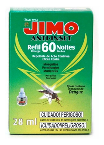 Jimo Recarga Líquida Antimosquitos 28ml 60 Noches Mf Shop
