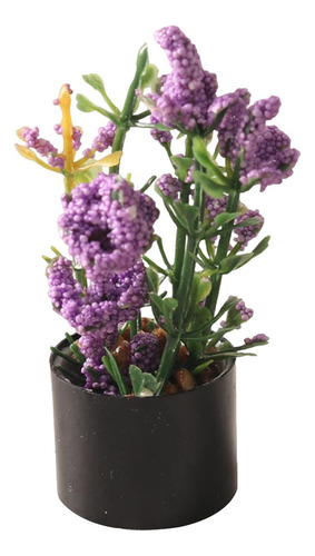 Aplicável A 1/12 Adorno De Bonsái De Flores En Miniatura