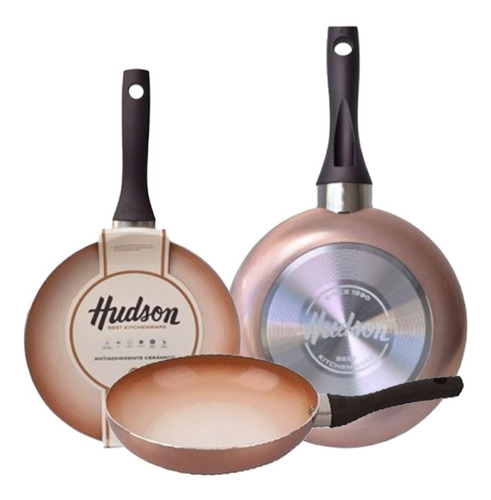 Set X3  Sartén Granito 22 24 26cm Hudson