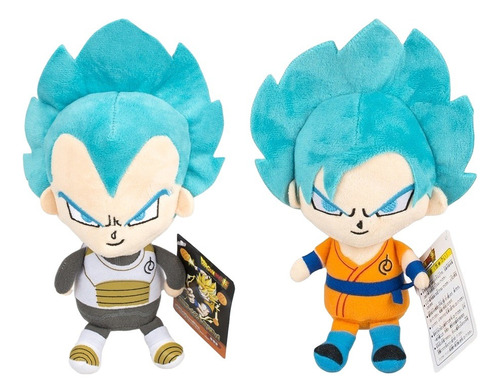 Peluche Goku Vegeta Dragon Ball Z Saiyajin Azul Felpa