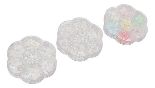 Strass Decorativo Elegante Para Uñas, 3 Cajas
