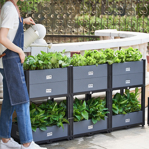 Jardinera Elevada Con Patas Para Jardín, Jardinera Grande
