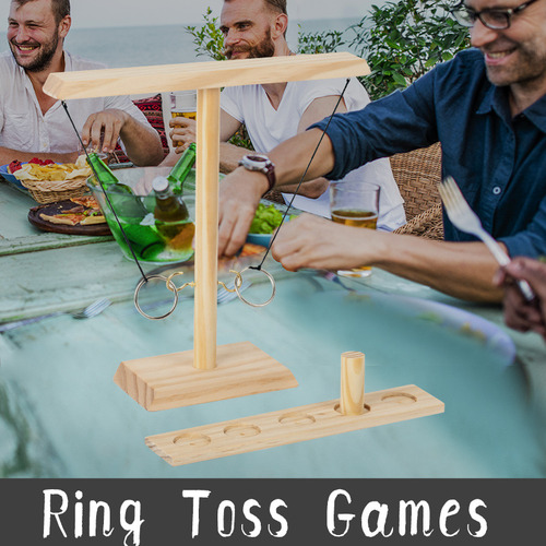 Juego De Lanzar Anillos Log-mqy - Juego Dual De Lanzar Anill