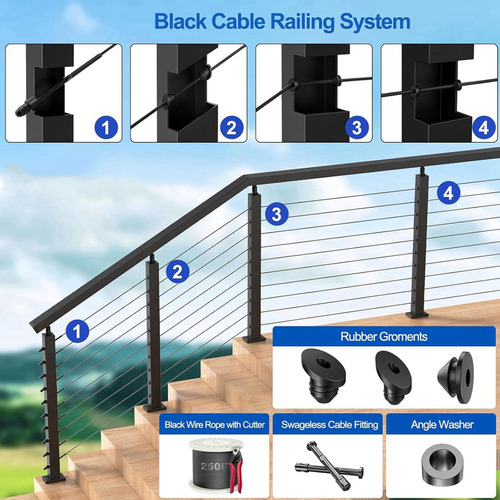 Paquete De 50 Arandelas De Goma For Protección De Cables, 1