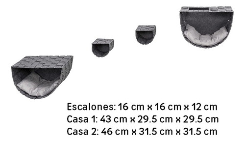 Camas Elevadas Estantes Flotantes Gatos Juego Pared Trepar
