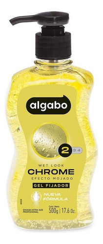 Gel Capilar Chrome Efecto Húmedo 500g Algabo