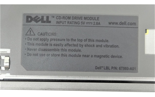 Imagem 5 de 5 de Gravador Drive Leitor Cd-rom Dvd Notebook Dell Latitude D510