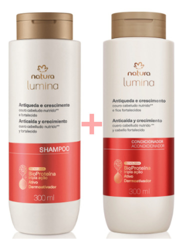 Natura Lumina Shampoo,condicionador Antiqueda E Crescimento