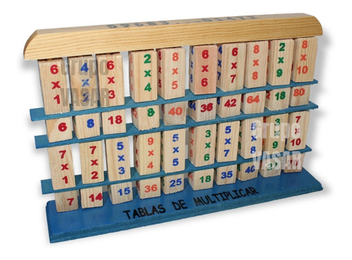 Tablas De Multiplicar Multiplicador Didáctico Madera Juego