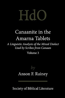 Libro Canaanite In The Amarna Tablets: A Linguistic Analy...