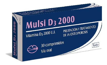 Mulsi D3 2000 X  30 Comprimidos