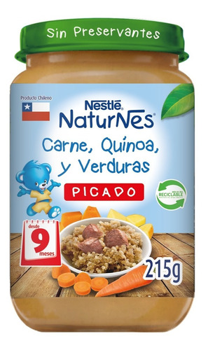 Picado Nestlé® Naturnes® Carne, Quínoa Y Verduras 215g