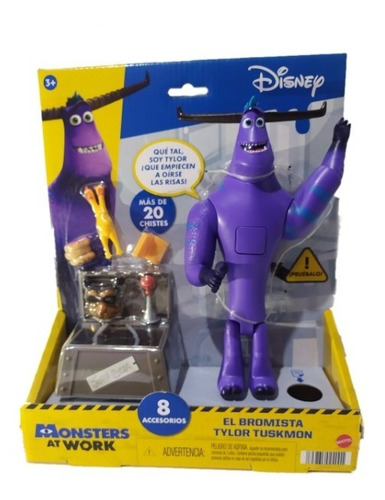 Tylor Tuskmon El Bromista Mattel Monsters At Work Con Sonido