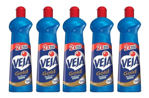 Kit Com 05 Veja Multiuso Gold Limpador 500ml