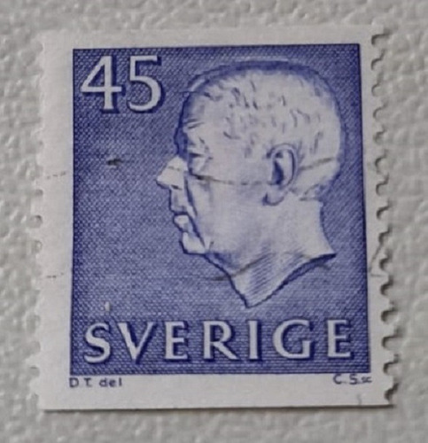 Sello Postal - Suecia - 1967 Gustavo Adolfo Vi