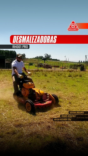Imagen 15 de 15 de Motocortadora Césped Roland H001 Std Motor Rh 15hp Manual