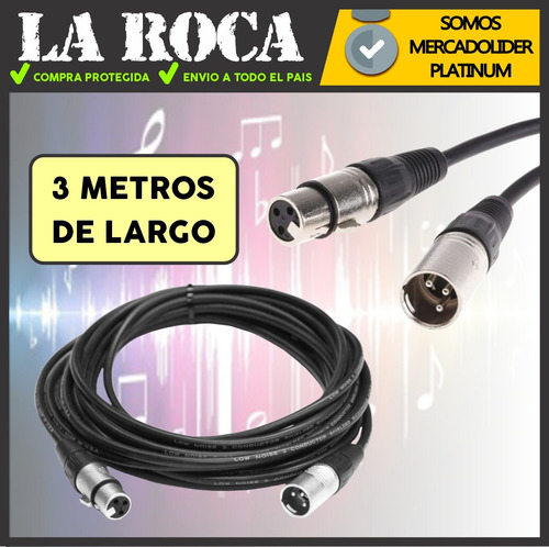 Imagen 4 de 10 de Cable Canon Canon Para Microfono Dmx Conector Xlr